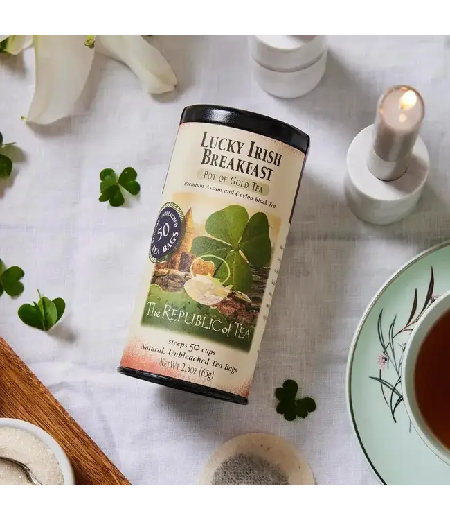 THE REPUBLIC OF TEA Lucky Irish Breakfast Tea Bags