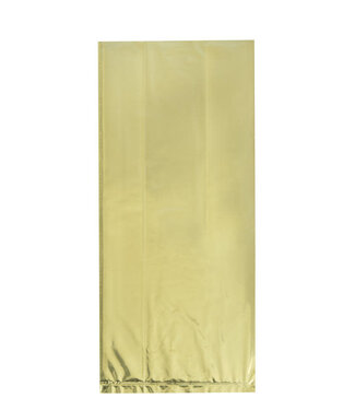 UNIQUE INDUSTRIES INC Gold Foil Cellophane Bags - 10 Count
