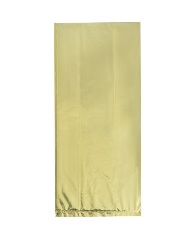 UNIQUE INDUSTRIES INC Gold Foil Cellophane Bags - 10 Count
