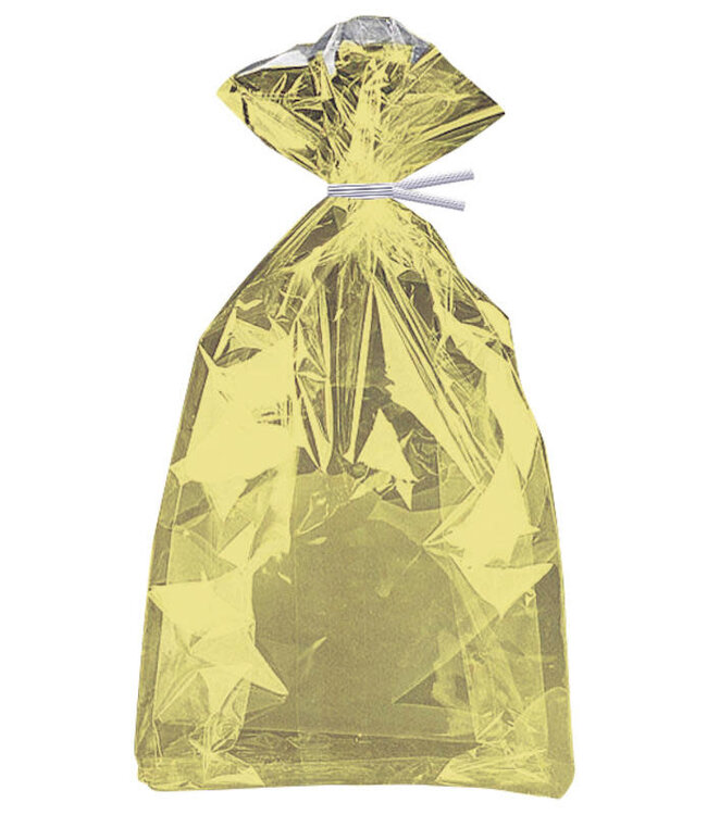 UNIQUE INDUSTRIES INC Gold Foil Cellophane Bags - 10 Count
