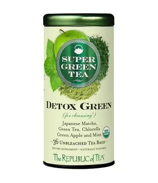 THE REPUBLIC OF TEA Super Green Detox  Green Tea Bags - 36ct