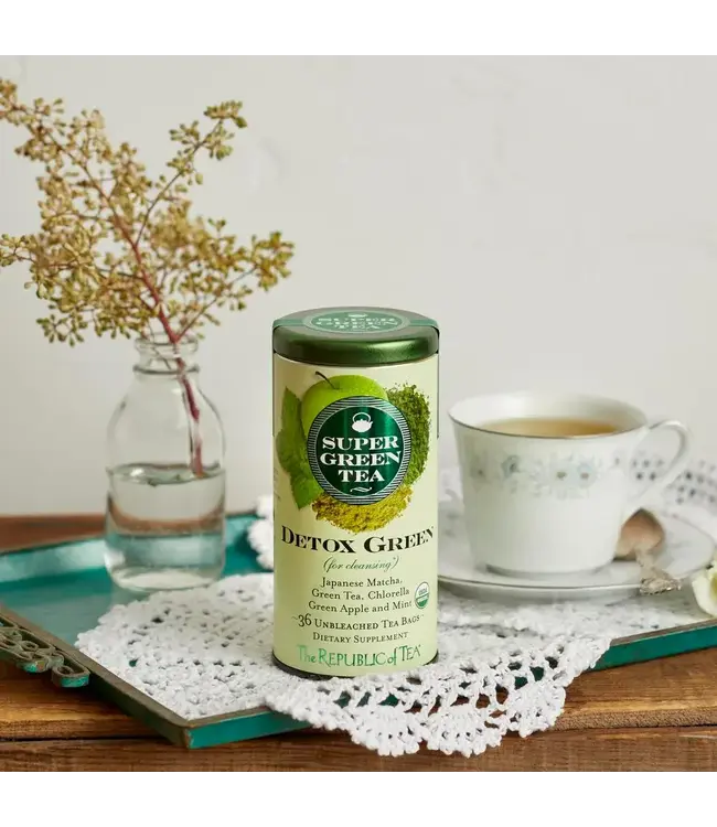 THE REPUBLIC OF TEA Super Green Detox  Green Tea Bags - 36ct