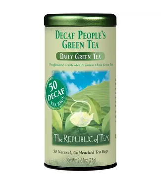 THE REPUBLIC OF TEA Decaf People's Green Tea Bags - 50ct