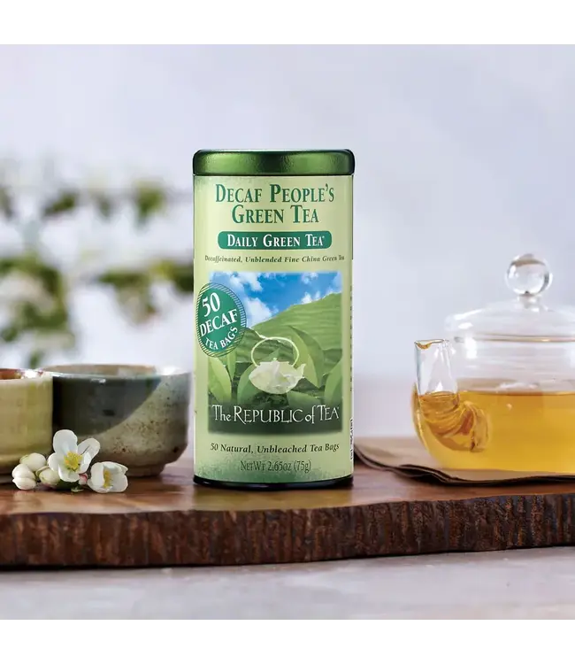 THE REPUBLIC OF TEA Decaf People's Green Tea Bags - 50ct