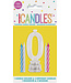 UNIQUE INDUSTRIES INC Light-Up Flashing  # 0 Shaped Plastic Candle Holder