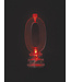 UNIQUE INDUSTRIES INC Light-Up Flashing  # 0 Shaped Plastic Candle Holder