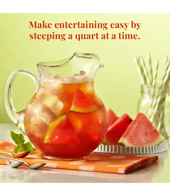 THE REPUBLIC OF TEA Watermelon Mint Black Large Iced Tea Pouches