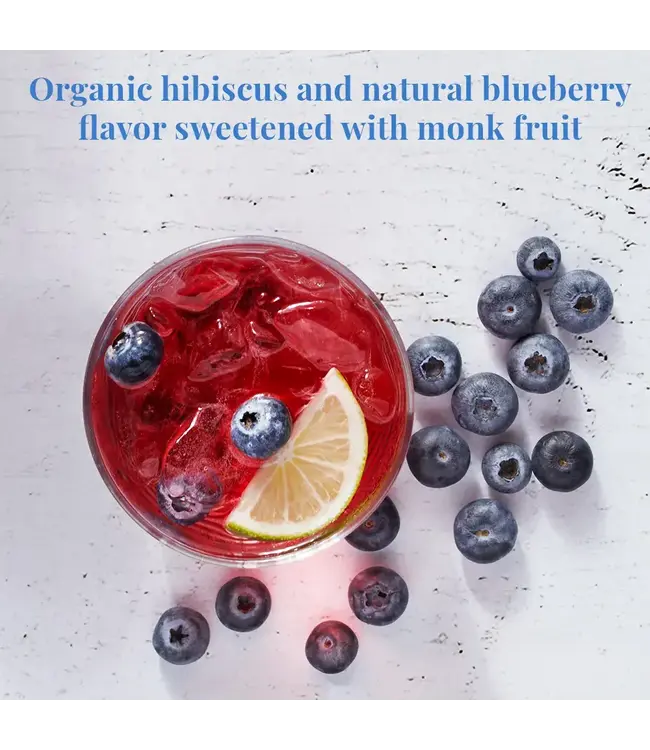 THE REPUBLIC OF TEA Blueberry Hibiscus Ice Tea pouches - 8ct
