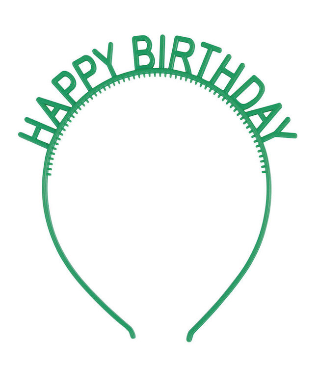 UNIQUE INDUSTRIES INC Assorted Colors Cheerful Happy Birthday Headbands - 4 Count