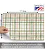 HIGHLAND HOME Farmhouse Plaid 24 Premium Paper Placemats in Resealable Storage Bag Made in the USA 17" x 11"