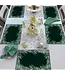 HIGHLAND HOME Green Garland 24 Premium Paper Placemats in Resealable Storage Bag Made in the USA 17" x 11"