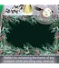 HIGHLAND HOME Green Garland 24 Premium Paper Placemats in Resealable Storage Bag Made in the USA 17" x 11"