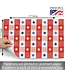 HIGHLAND HOME Patriotic Picnic 24 Premium Paper Placemats in Resealable Storage Bag Made in the USA 17" x 11"