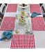 HIGHLAND HOME Red Gingham 24 Premium Paper Placemats in Resealable Storage Bag Made in the USA 17" x 11"