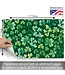 HIGHLAND HOME Shamrocks 24 Premium Paper Placemats in Resealable Storage Bag Made in the USA 17" x 11"