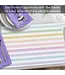HIGHLAND HOME Spring Stripes 24 Premium Paper Placemats in Resealable Storage Bag Made in the USA 17" x 11"