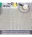 HIGHLAND HOME Ticking Stripe 24 Premium Paper Placemats in Resealable Storage Bag Made in the USA 17" x 11"