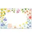 HIGHLAND HOME Watercolor Florals 24 Premium Paper Placemats in Resealable Storage Bag Made in the USA 17" x 11"