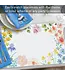 HIGHLAND HOME Watercolor Florals 24 Premium Paper Placemats in Resealable Storage Bag Made in the USA 17" x 11"