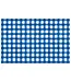 HIGHLAND HOME Blue Gingham 24 Premium Paper Placemats in Resealable Storage Bag Made in the USA 17" x 11"