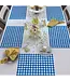 HIGHLAND HOME Blue Gingham 24 Premium Paper Placemats in Resealable Storage Bag Made in the USA 17" x 11"