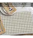 HIGHLAND HOME Fall Gingham 24 Premium Paper Placemats in Resealable Storage Bag Made in the USA 17" x 11"