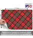 HIGHLAND HOME Christmas Plaid 24 Premium Paper Placemats in Resealable Storage Bag Made in the USA 17" x 11"