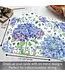 HIGHLAND HOME Beautiful Hydrangea Reversible Easy Care Flexible Placemat Made in the USA