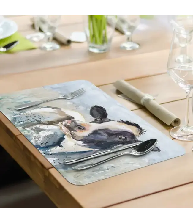 HIGHLAND HOME Home on The Range Reversible Easy Care Flexible Placemat