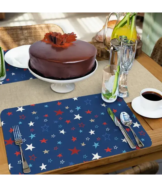HIGHLAND HOME Star Spangled Reversible Easy Care Placemat