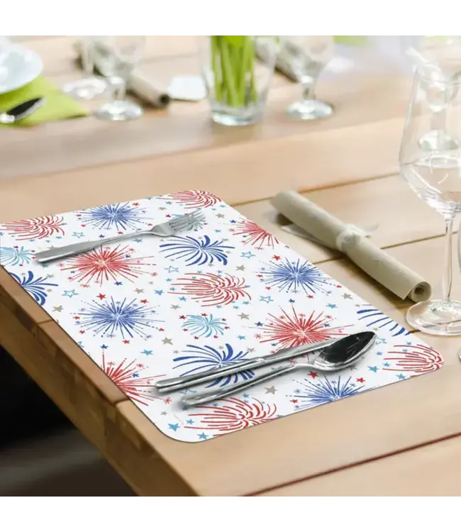 HIGHLAND HOME Star Spangled Reversible Easy Care Placemat