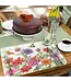 HIGHLAND HOME Zinnias & Butterflies Reversible Easy Care Flexible Placemat