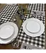 HIGHLAND HOME Farmhouse Check Poly-Cotton Blend Fabric Placemat 18" x 12"