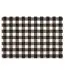 HIGHLAND HOME Farmhouse Check Poly-Cotton Blend Fabric Placemat 18" x 12"