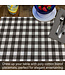 HIGHLAND HOME Farmhouse Check Poly-Cotton Blend Fabric Placemat 18" x 12"