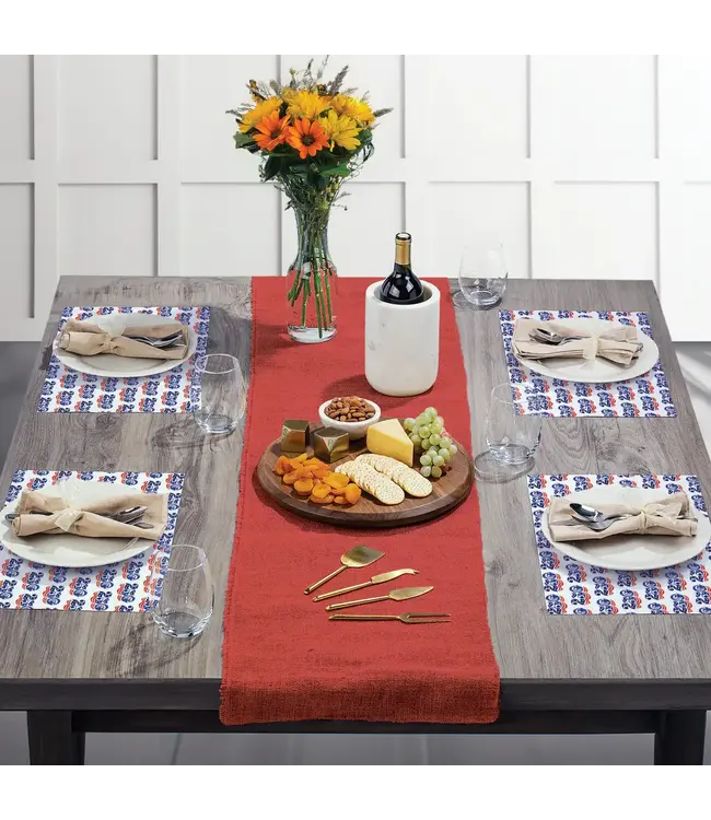 HIGHLAND HOME Celebrate 250 Years of Independence 24 Premium Paper Placemats in Resealable Storage Bag Made in the USA 17" x 11"