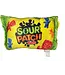 ISCREAM Sour Patch Kids Candy Pillow Set W/4 Plush Kids Inside