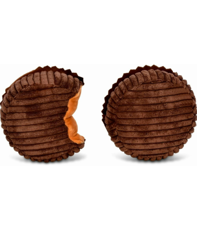 ISCREAM Reese’s Peanut Butter Cup Pillow With 2 Removable Mini Plush Candy