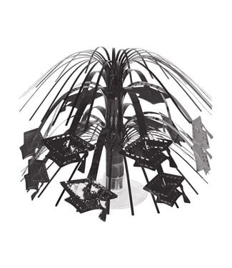 Creative Converting Grad Cap Mini Cascade Centerpiece - Black