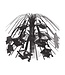Creative Converting Grad Cap Mini Cascade Centerpiece - Black