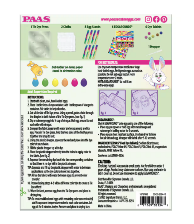 PAAS PAAS® Tie Dye Egg Decorating Kit