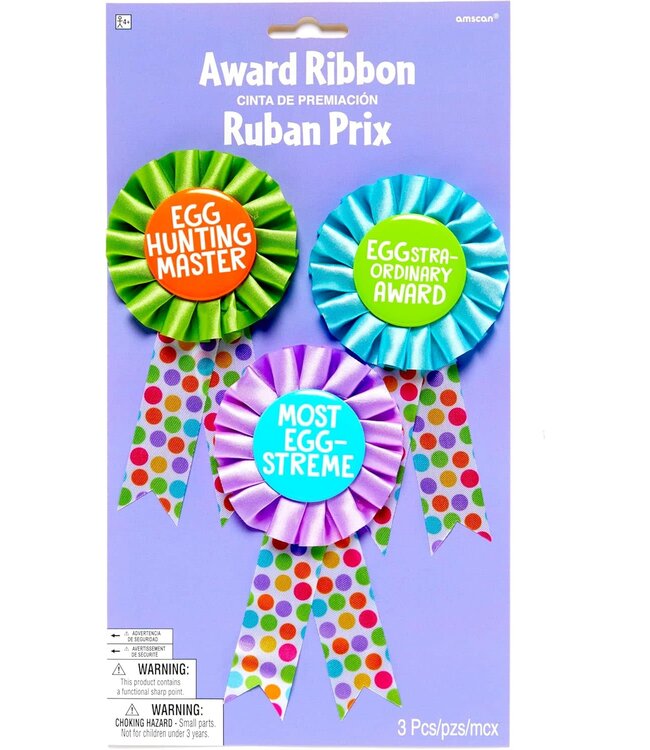 Amscan Ribbon Egg Hunt Award - 3ct