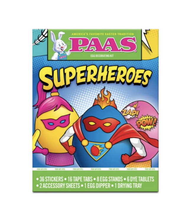 PAAS PAAS Superheroes Egg Decorating Kit