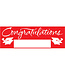 Creative Converting Graduation Giant Party Banner - Red - Personalize