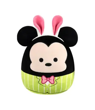 JAZWARES Squishmallow 8 Inch Mickey Mouse with Bunny Ears Easter Disney Plush