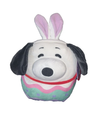 JAZWARES Squishmallow 8 Inch Snoopy Half egg with Bunny Ears Easter Plush Toy