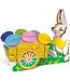 BEISTLE Easter Bunny With Cart Centerpiece