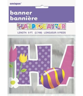 UNIQUE INDUSTRIES INC Happy Easter 9ft Banner