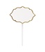 UNIQUE INDUSTRIES INC Write on Charcuterie Paper Food Picks With Gold Trim - 8ct