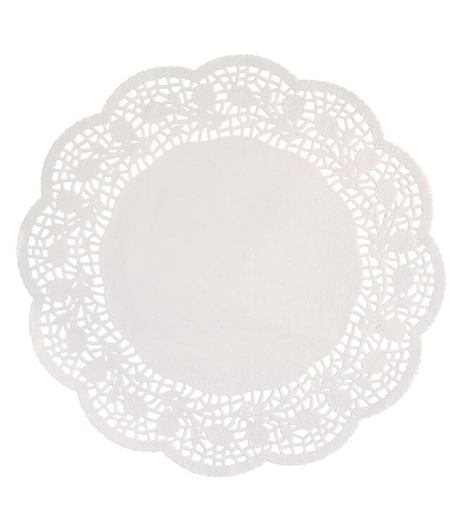 UNIQUE INDUSTRIES INC White 12in Doilies  - 12ct